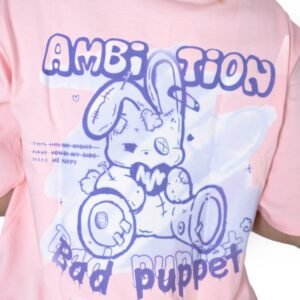 Pink Ambitious Cotton Oversize Tshirt
