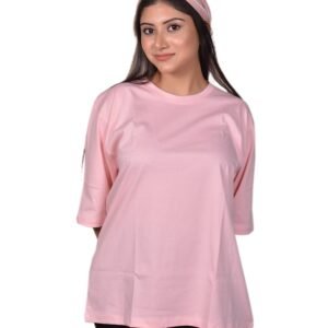 Women's Pink Oversize Tshirt
