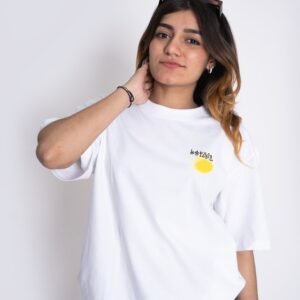 White Skats Cotton Oversize Tshirt