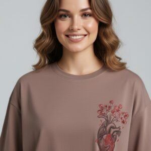 Chocolate Malt Fragile Premium Oversized T-shirt